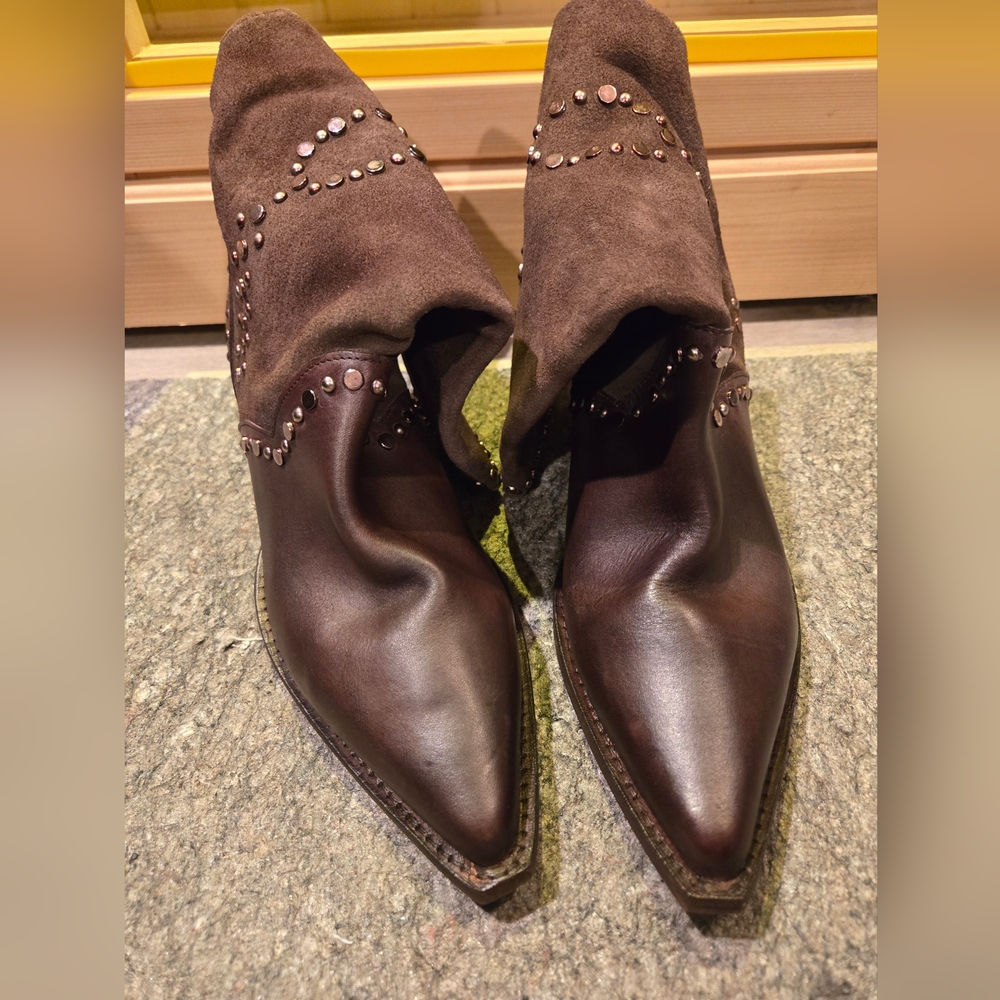 Free People Studded Western Boots size 38 / 7.5